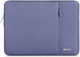 mosiso - Laptop Case 13-13.3 inch Laptop Sleeve Fit with MacBook Air/Pro 13/Pro 14 HP Dell ASUS Lenovo Sleeve Bag with Pocket - Lavender Gray