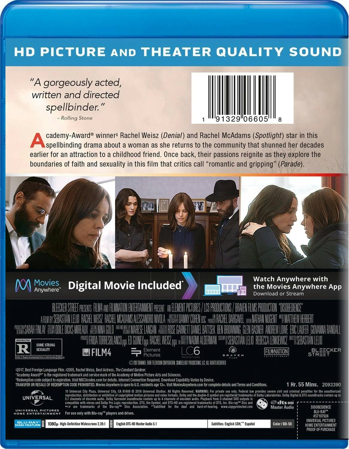 Back. Disobedience [Blu-ray].