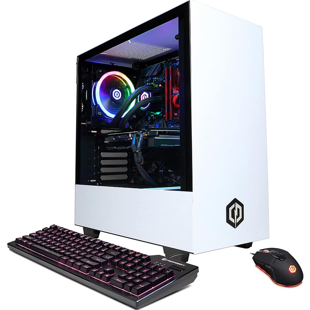 Front. CyberPowerPC - Gamer Supreme Gaming Desktop- Intel Core i7-11700KF - 32GB Memory - NVIDIA GeForce RTX 3070 Ti  -  2TB HDD + 1TB SSD.