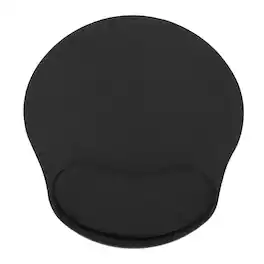 Unique Bargains - Ergonomic Gel Mouse Pad with Wrist Rest Support Memory Foam Mat Non-Slip Base for Office Computer Laptop Keyboard Home - Black