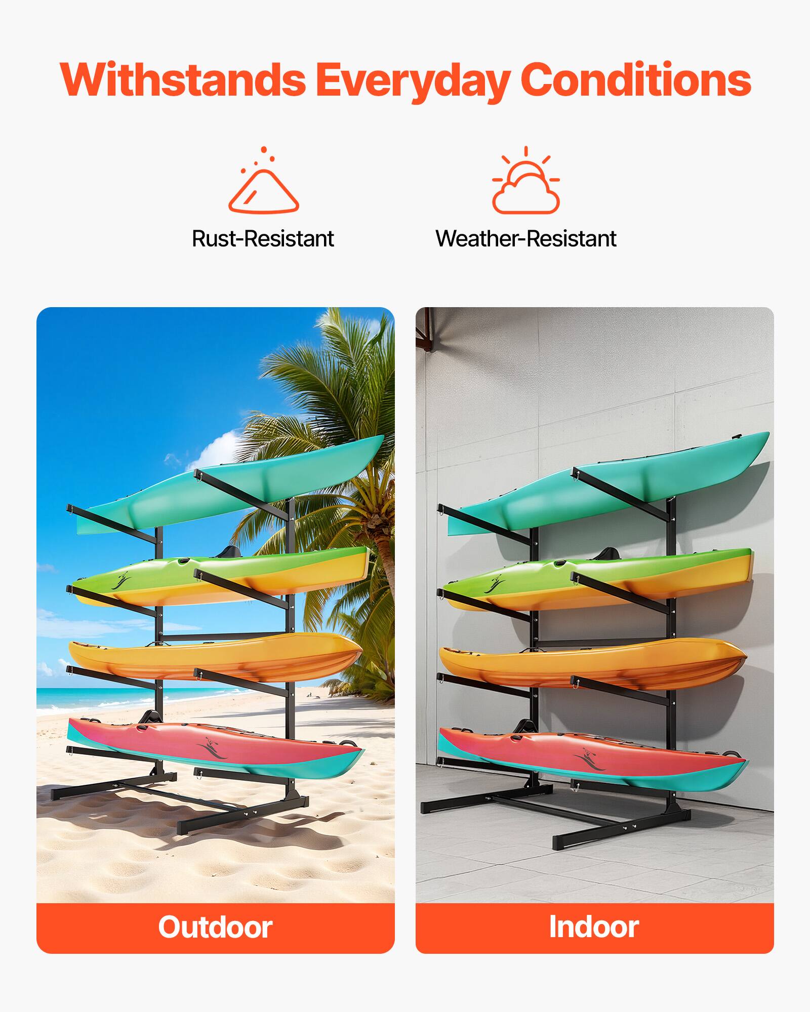 Withstands Everyday Conditions

- Rust-Resistant
- Weather-Resistant

Outdoor

Indoor