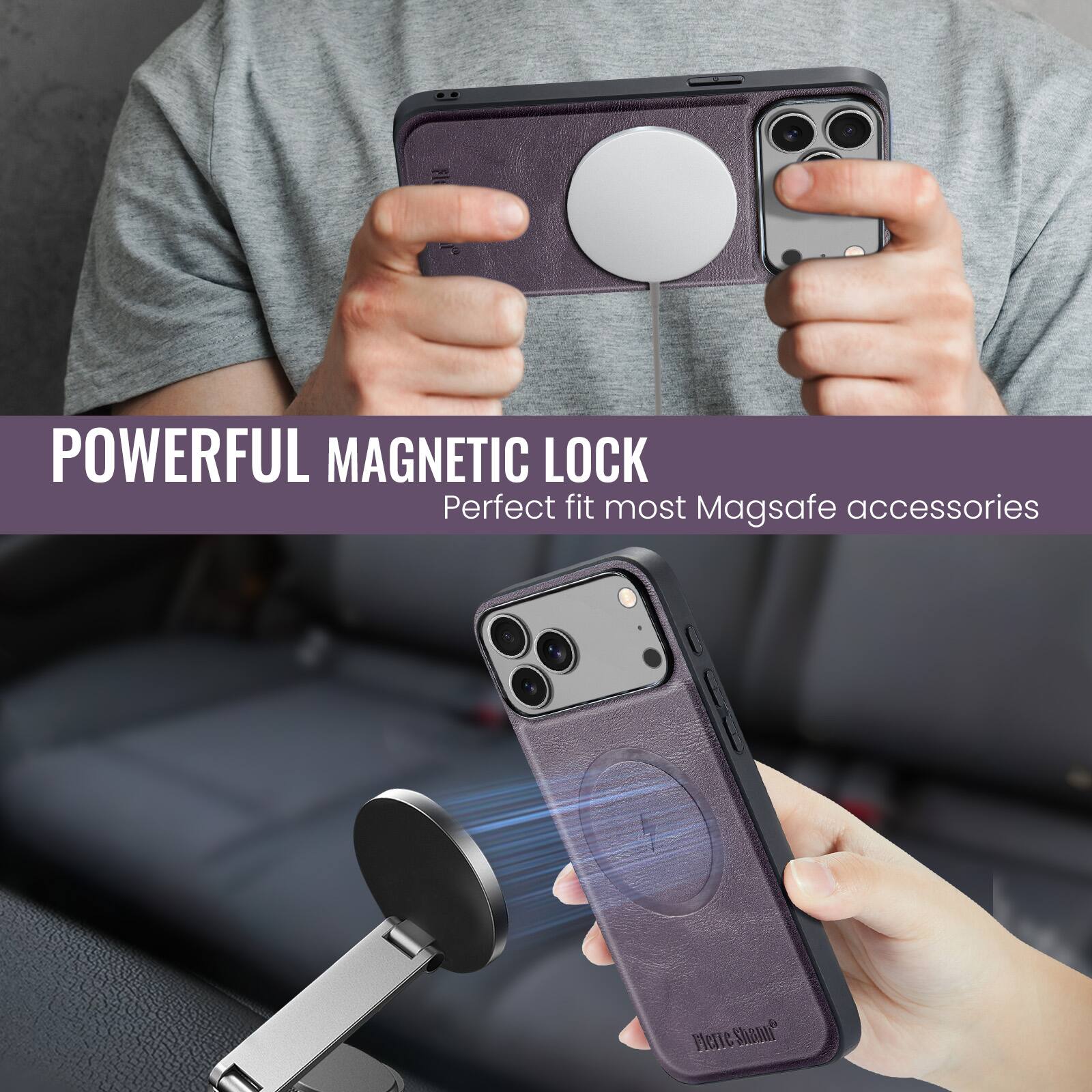 POWERFUL MAGNETIC LOCK  
Perfect fit most Magsafe accessories