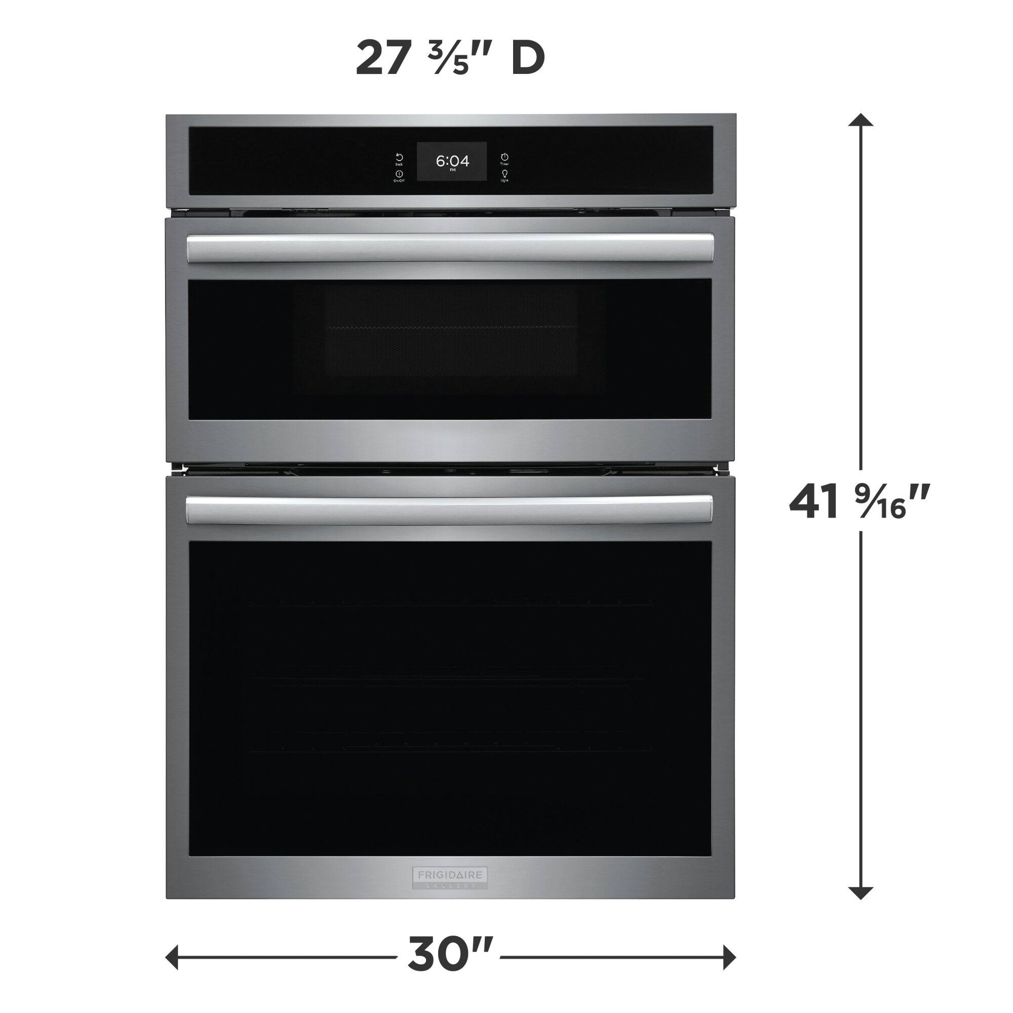 27 3/5" D  
30"  
41 9/16"  
FRIGIDAIRE