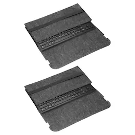 Unique Bargains - 2pcs 98 Keys Keyboard Case Sleeve (15.7x7.1x1.8Inch) Dustproof Waterproof Carrying Case for Mechanical Keyboards - Dark Gray