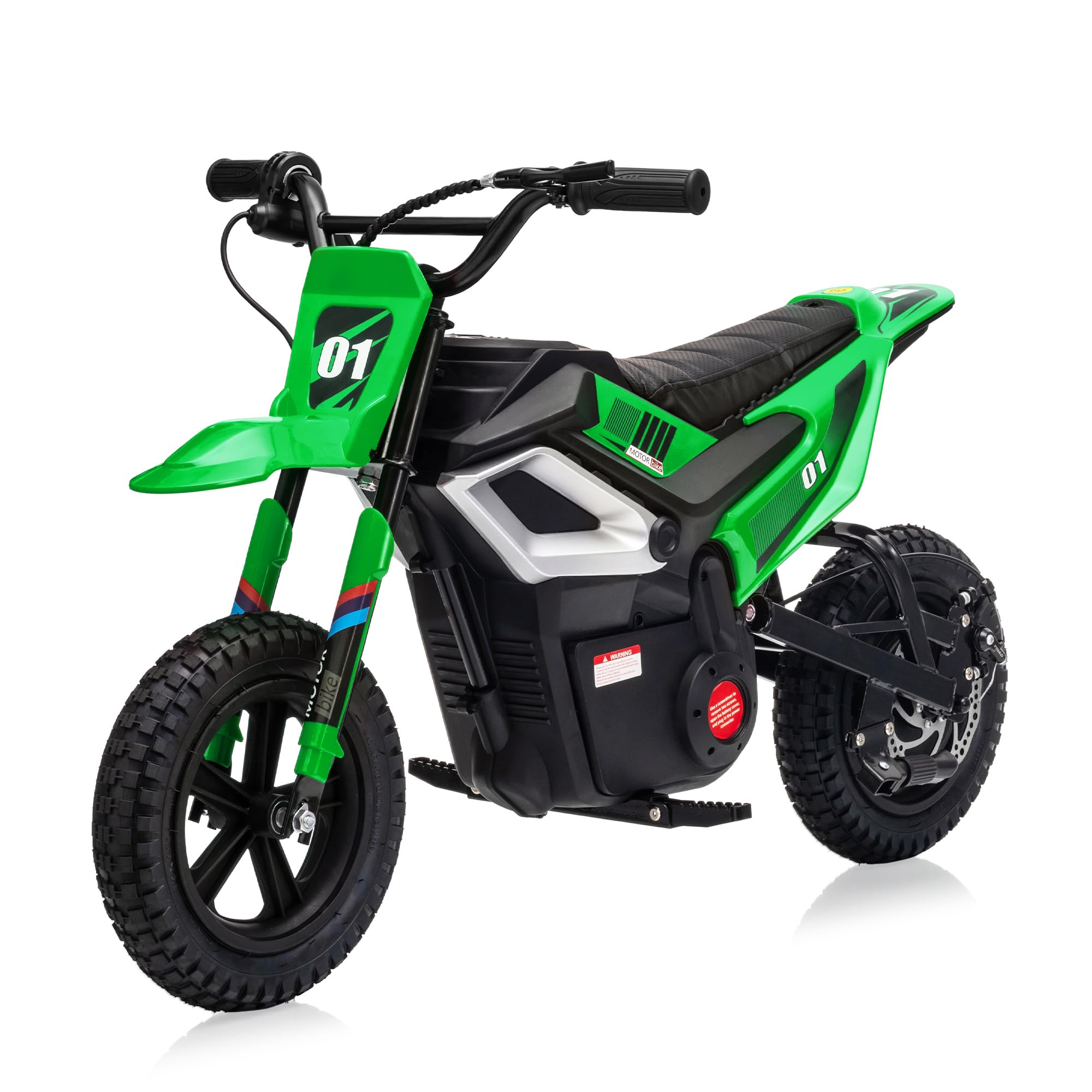 Babevy - 24V Electric Dirt Bike, 350w Kids Motorcycle, 13.67 Mph, Ride on Motorcycle with Rear Wheel Suspension, 12 Miles Range - Green price history on PriceWatchPro