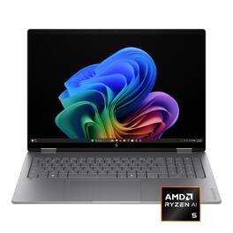 HP - OmniBook X Flip 2-in-1 - 16" 2K OLED Touchscreen Laptop - AMD Ryzen AI 5 430 (2026) - 16GB Memory - 512GB SSD - Copilot+ - Meteor Silver