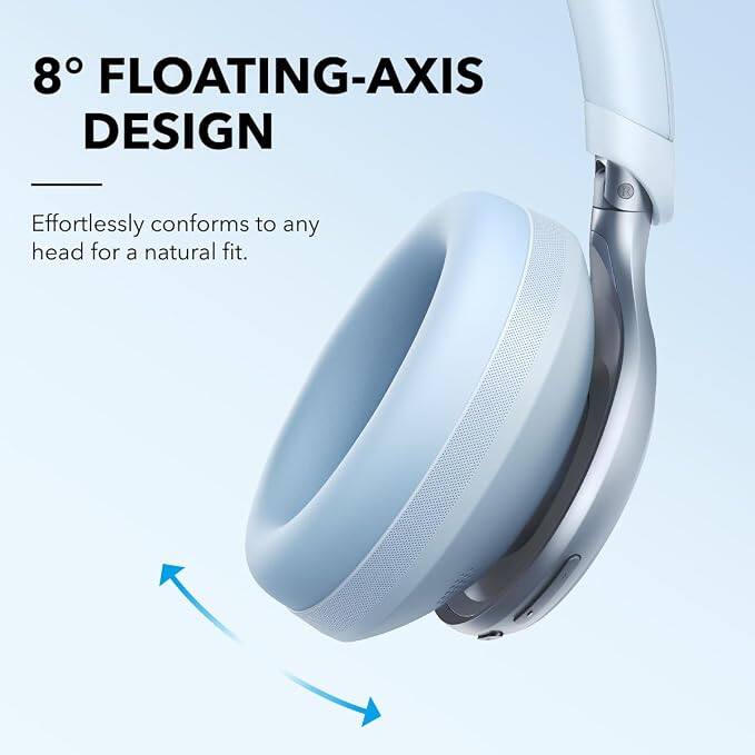 8° FLOATING-AXIS DESIGN  
Effortlessly conforms to any head for a natural fit.