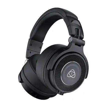 Front. Atomos - Atomos StudioSonic Over-Ear Headphones with 50mm Dynamic Drivers, Black.