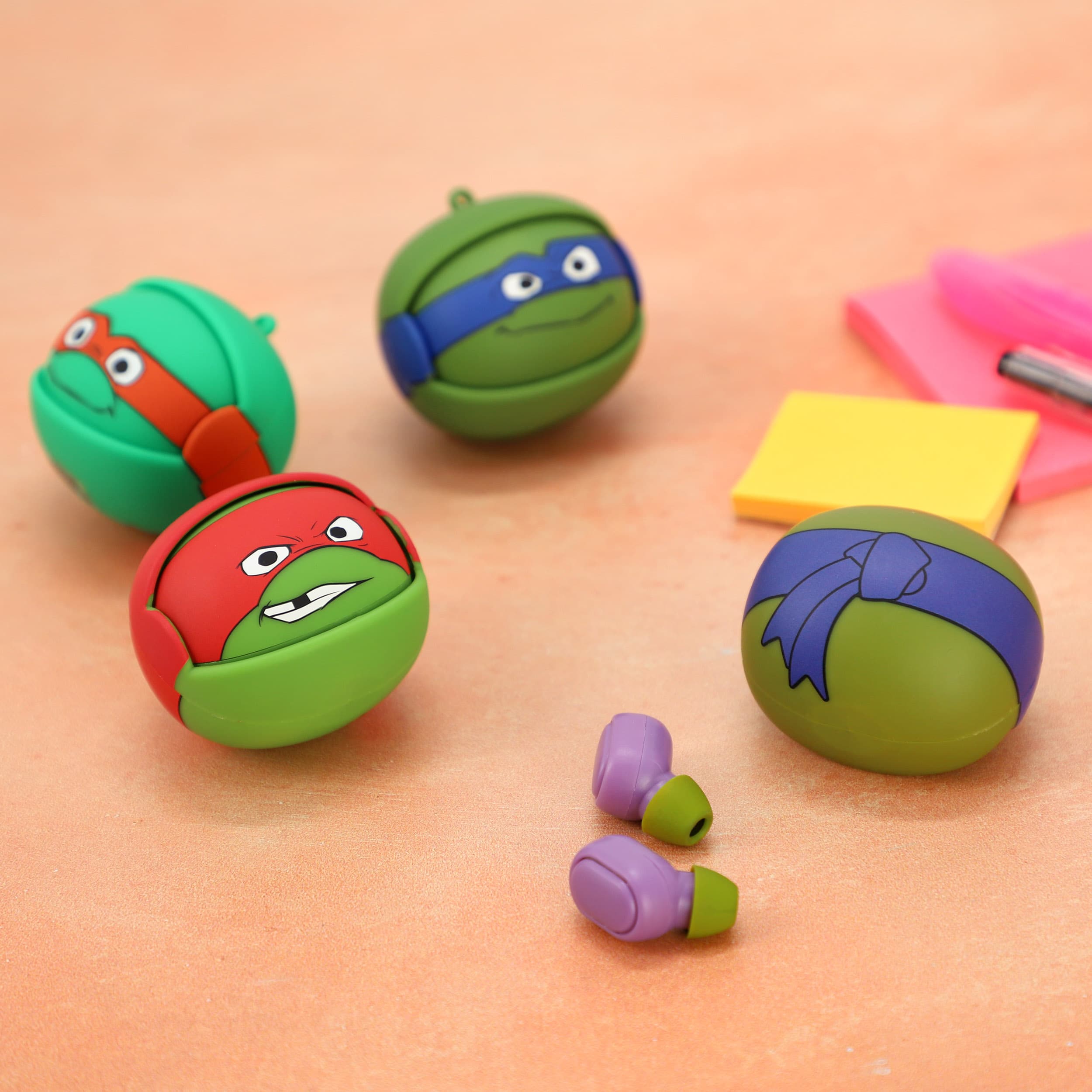 Nickelodeon Ninja Turtles Raph Wireless Bluetooth True Earbuds Red