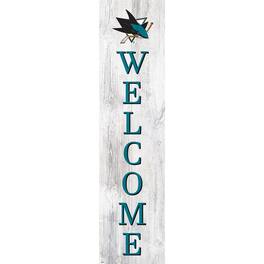 Fan Creations - San Jose Sharks 48'' Welcome Leaner - Multicolor
