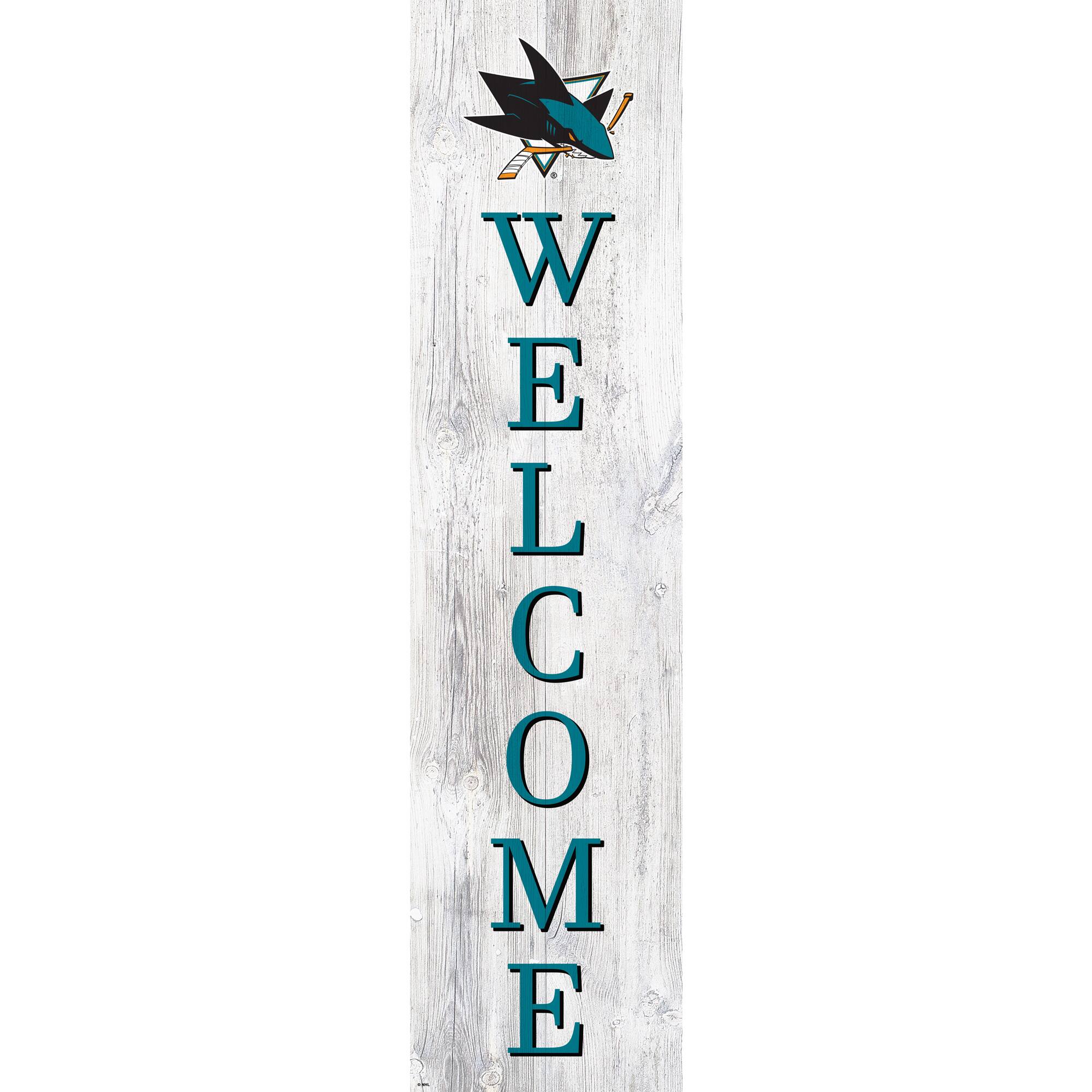 San Jose Sharks 48'' Welcome Leaner