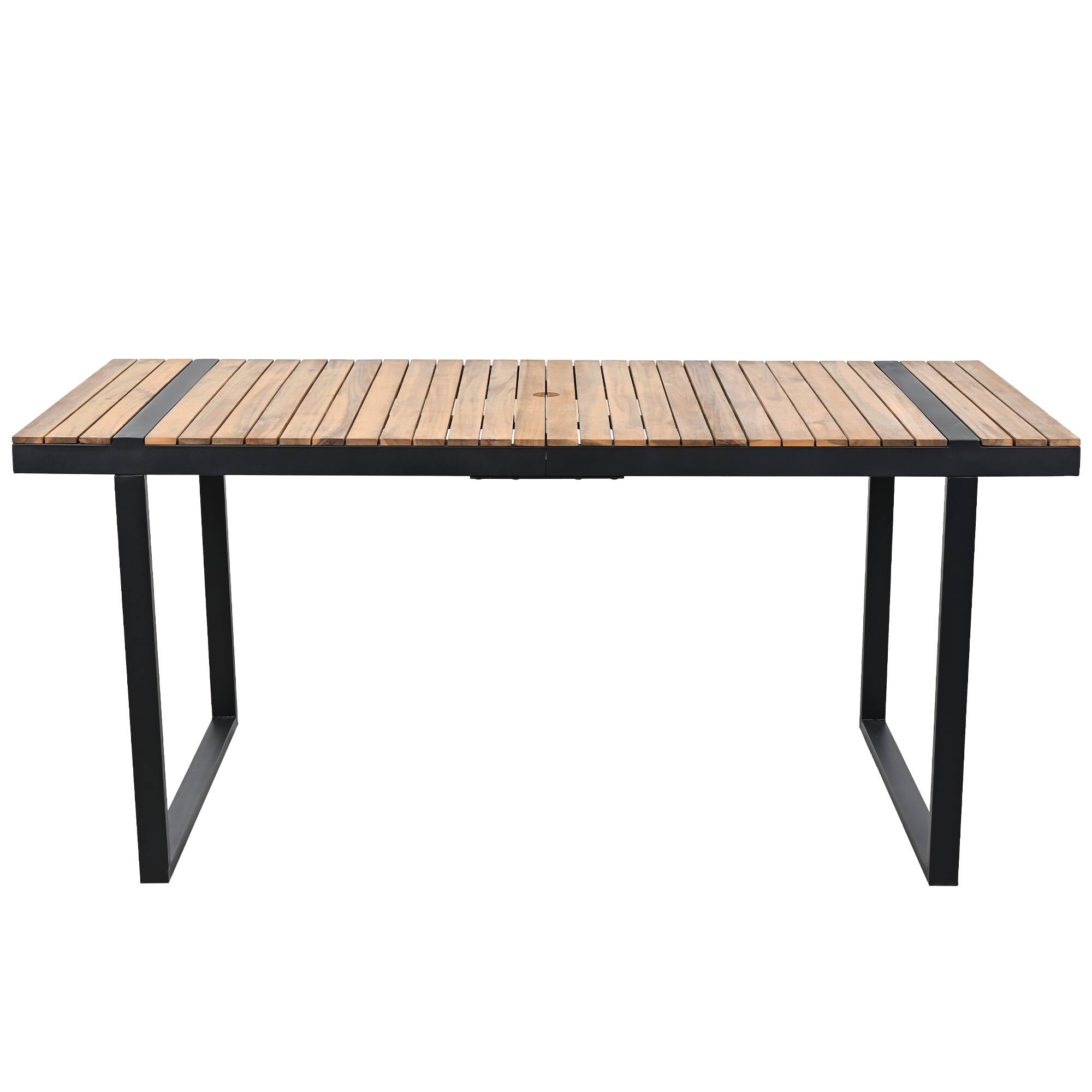 Back. Mondawe - 7 Pieces Outdoor Dining Set with Removable Cushions - Grey.