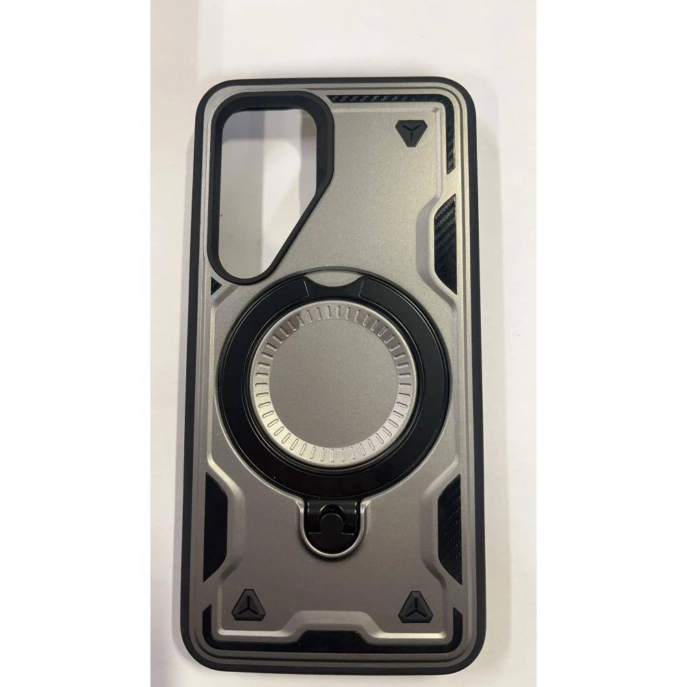 Angle. Reiko - 360 Degree Rotating Magnetic Versatile Stand Gray Compatible With Samsung Galaxy S25 Plus - Gray.