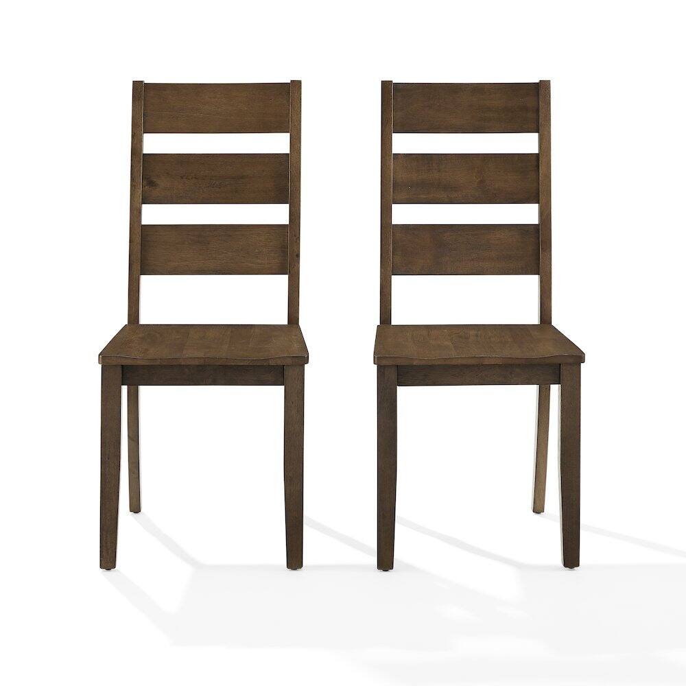 Alt View 1. Crosley Furniture - Joanna 2-Piece Ladder-Back Dining Chair Set - Black.