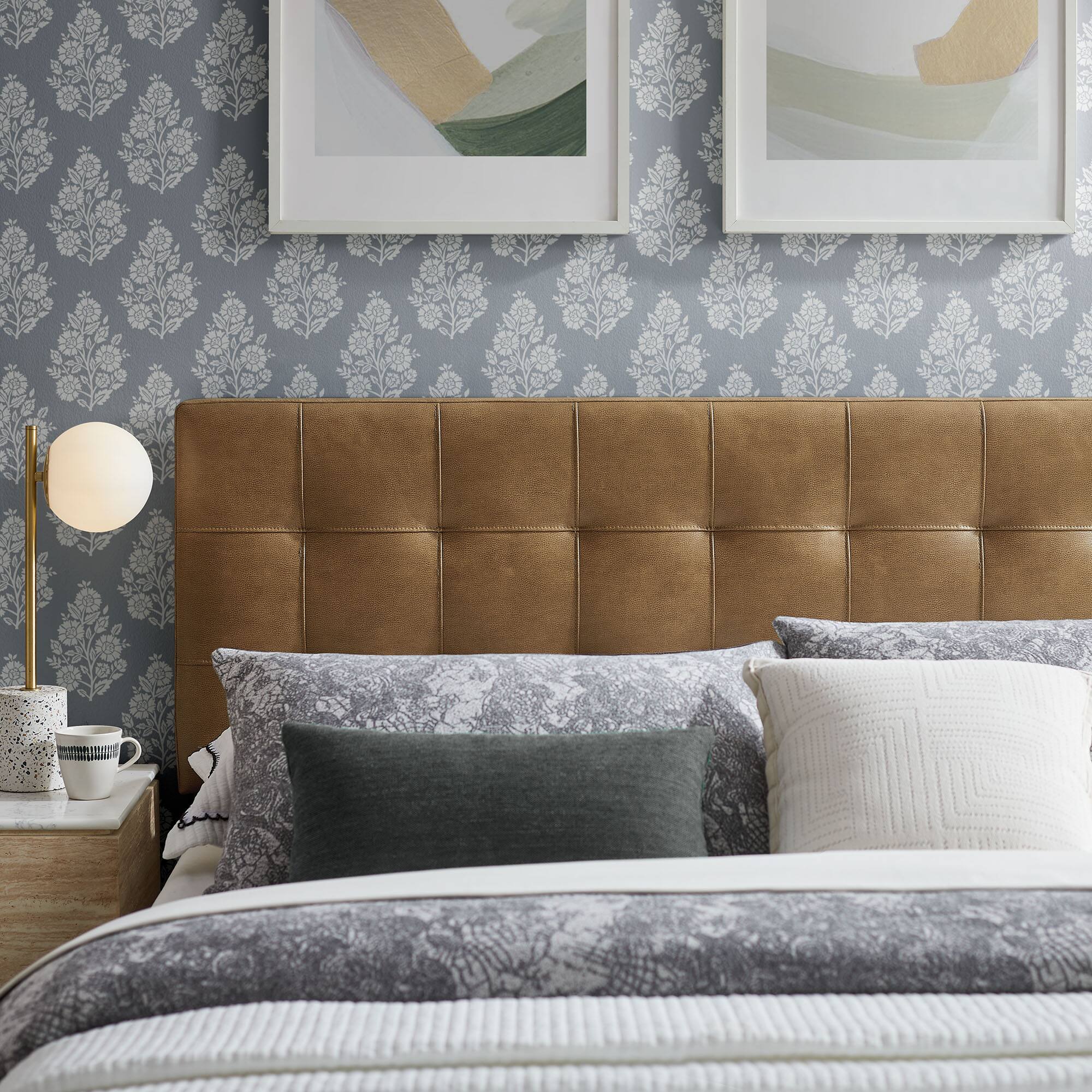Alt View 1. Modway - Lily Upholstered Vinyl Headboard by Modway - Toast.