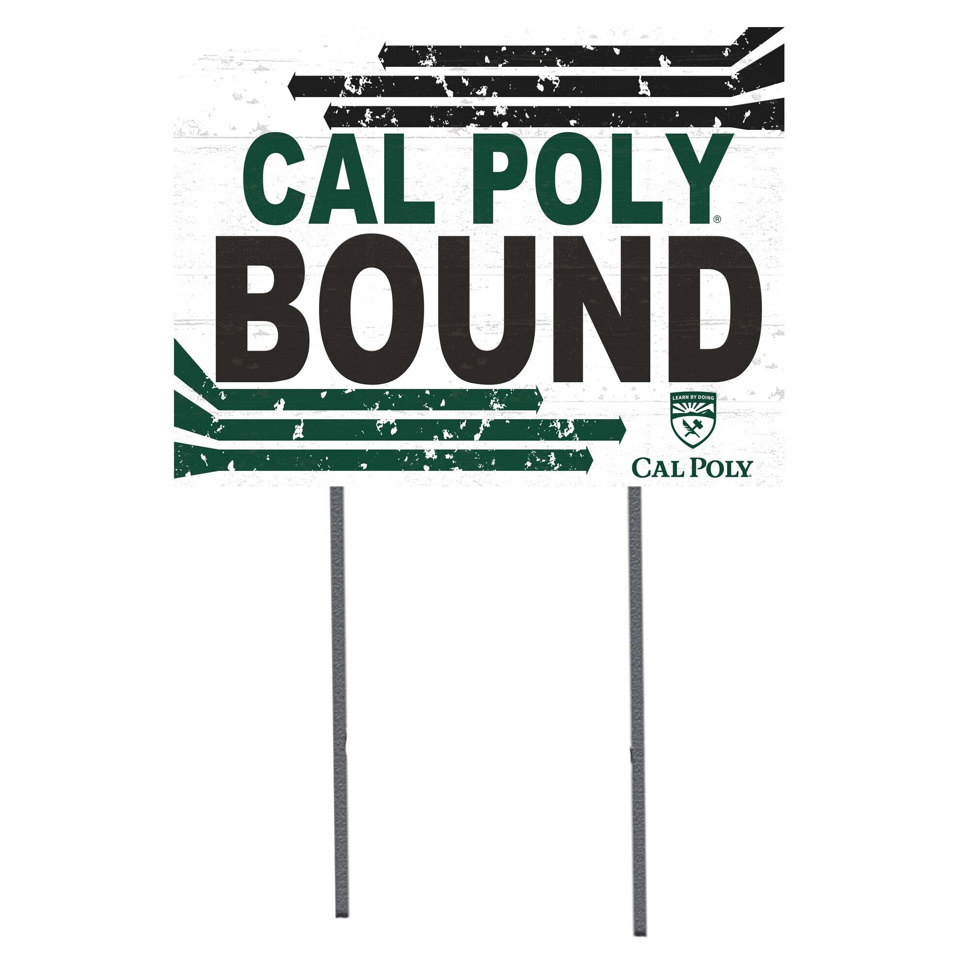 Cal Poly Mustangs 18" x 24" Team Yard Sign