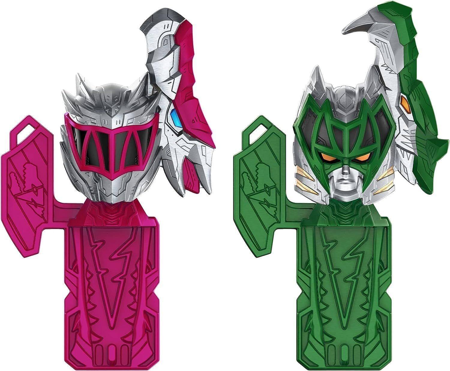 Alt View 5. Hasbro - Power Rangers Dino Fury Pink Ankylo Hammer and Green Tiger Claw Zord.