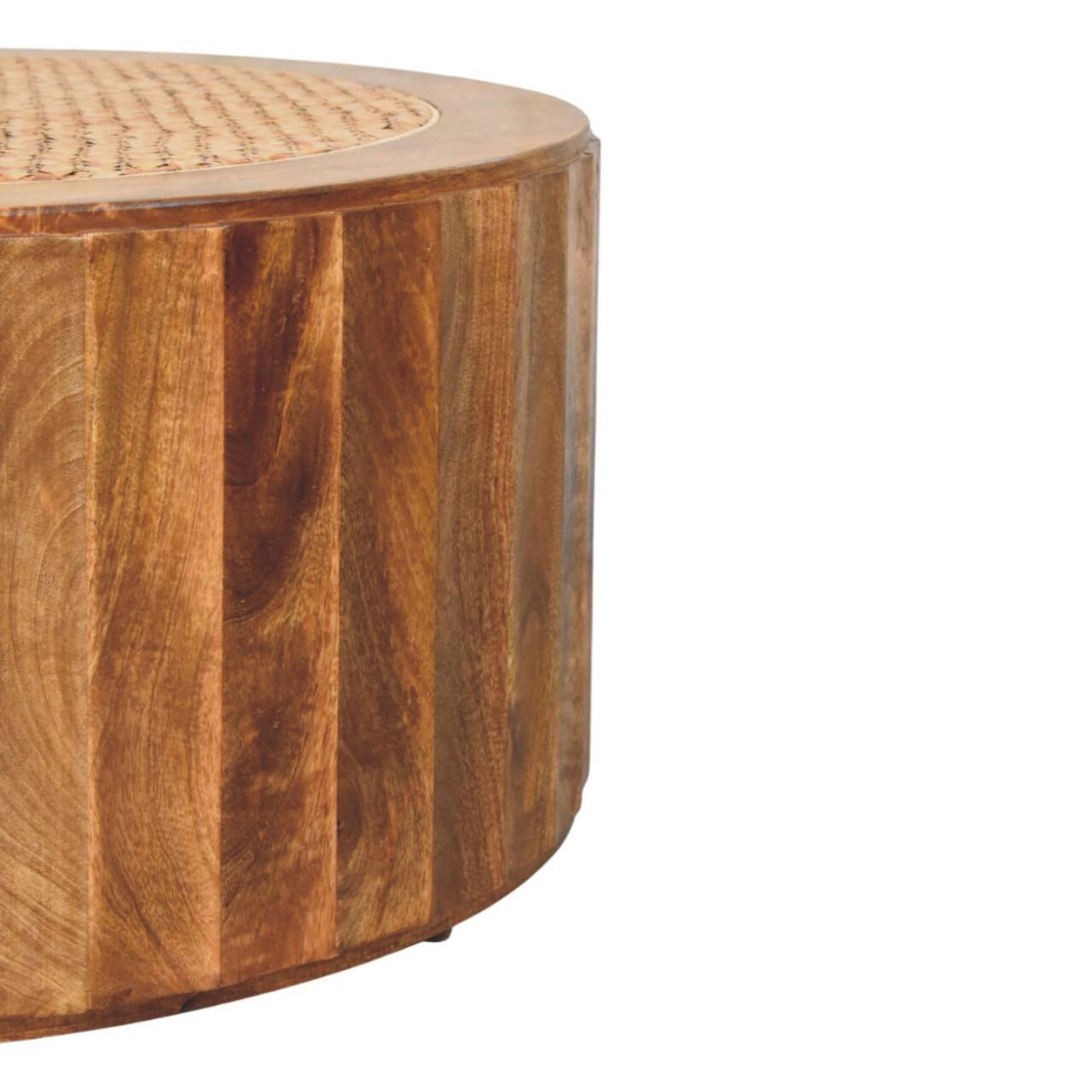 Alt View 1. Artisan Furniture - Artisan Furniture Solid Wood Rivera Rattan Coffee Table - Brown.