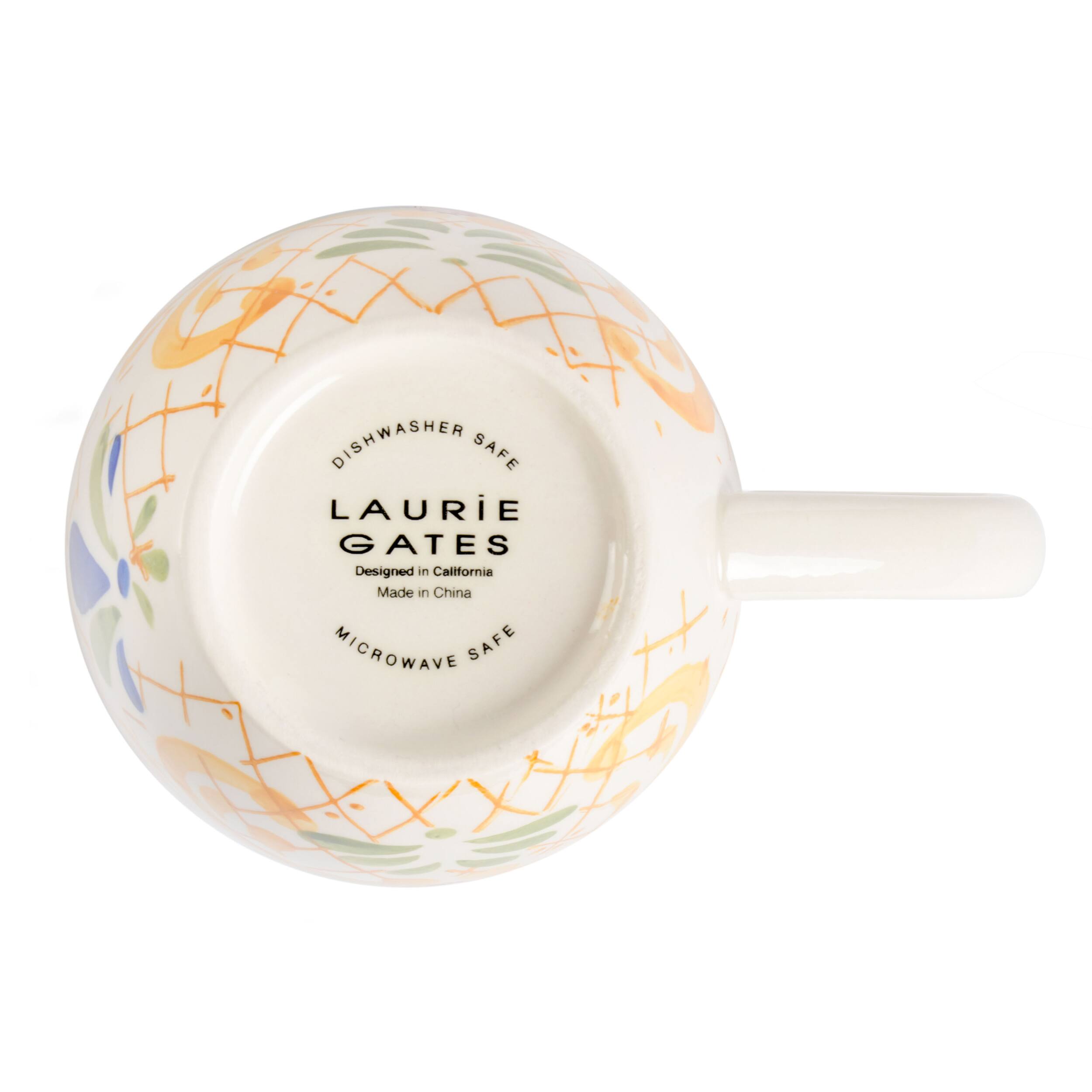 DISHWASHER SAFE LAURIE GATES Designed in California Made in China MICROWAVE SAFE