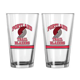Logo Brands - Portland Trail Blazers 16oz. Pint Glass Two Pack - Multicolor