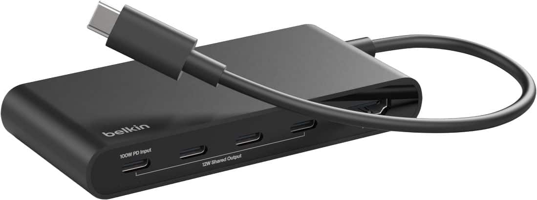 Belkin
100W PD Input
12W Shared Output