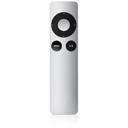 Front. Apple - Apple Music System Remote Control MM4T2ZM/A - Black.