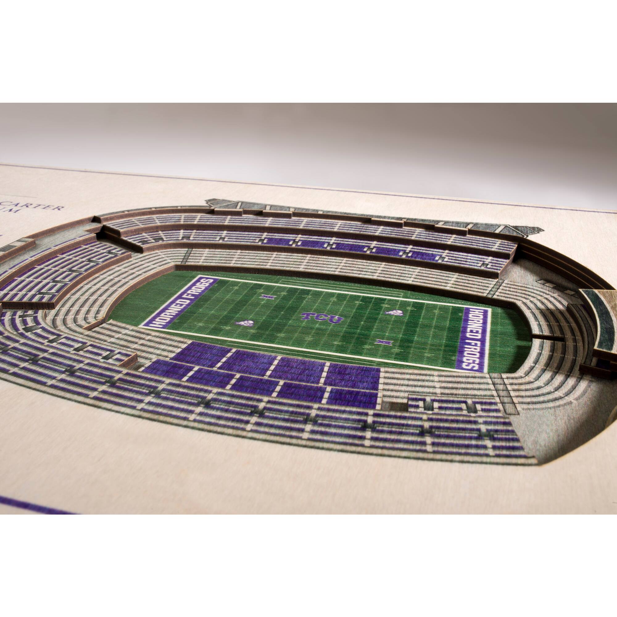 A CARTER FROGS HORNED - A TCU - 2 HORNED FROGS