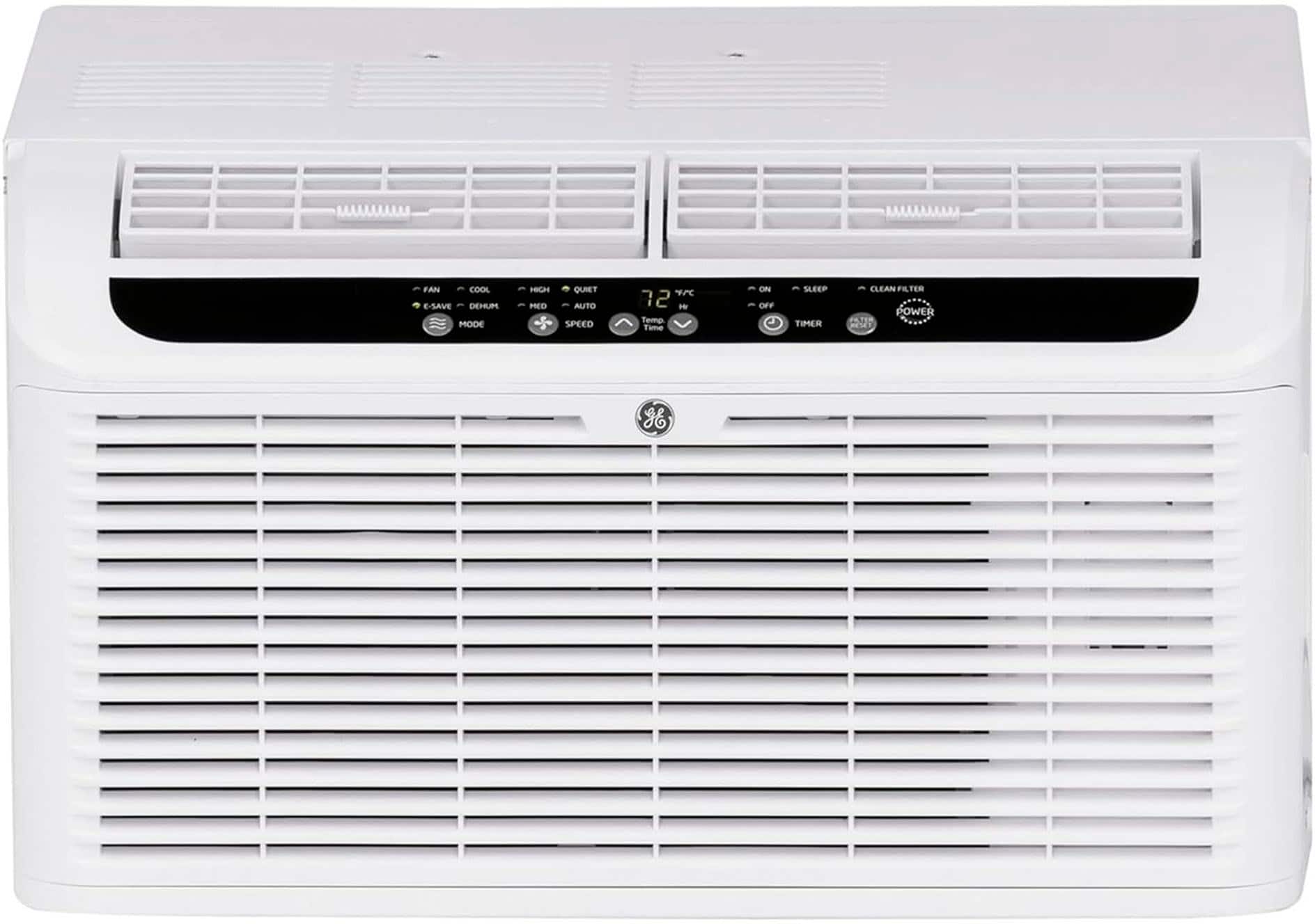 GE - Refurbished ENERGY STAR® 6,200 BTU Ultra Quiet Window Air Conditioner for Small Rooms up to 250 sq. ft - White - Front_Zoom