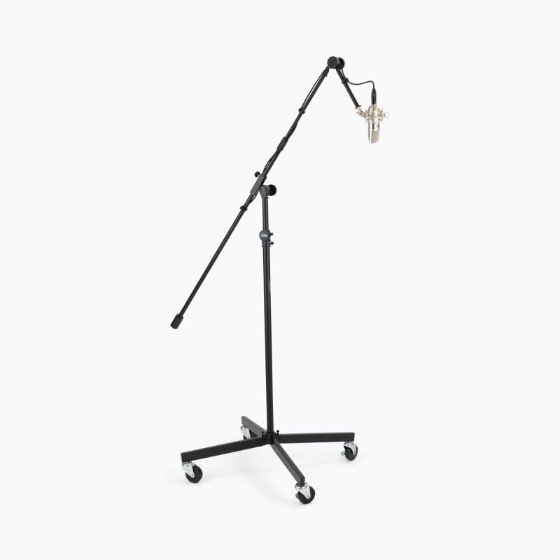 Alt View 6. On Stage Stands - On-Stage SB96+ Studio Microphone Boom with 7" Mini Boom Extension and Casters - Black.