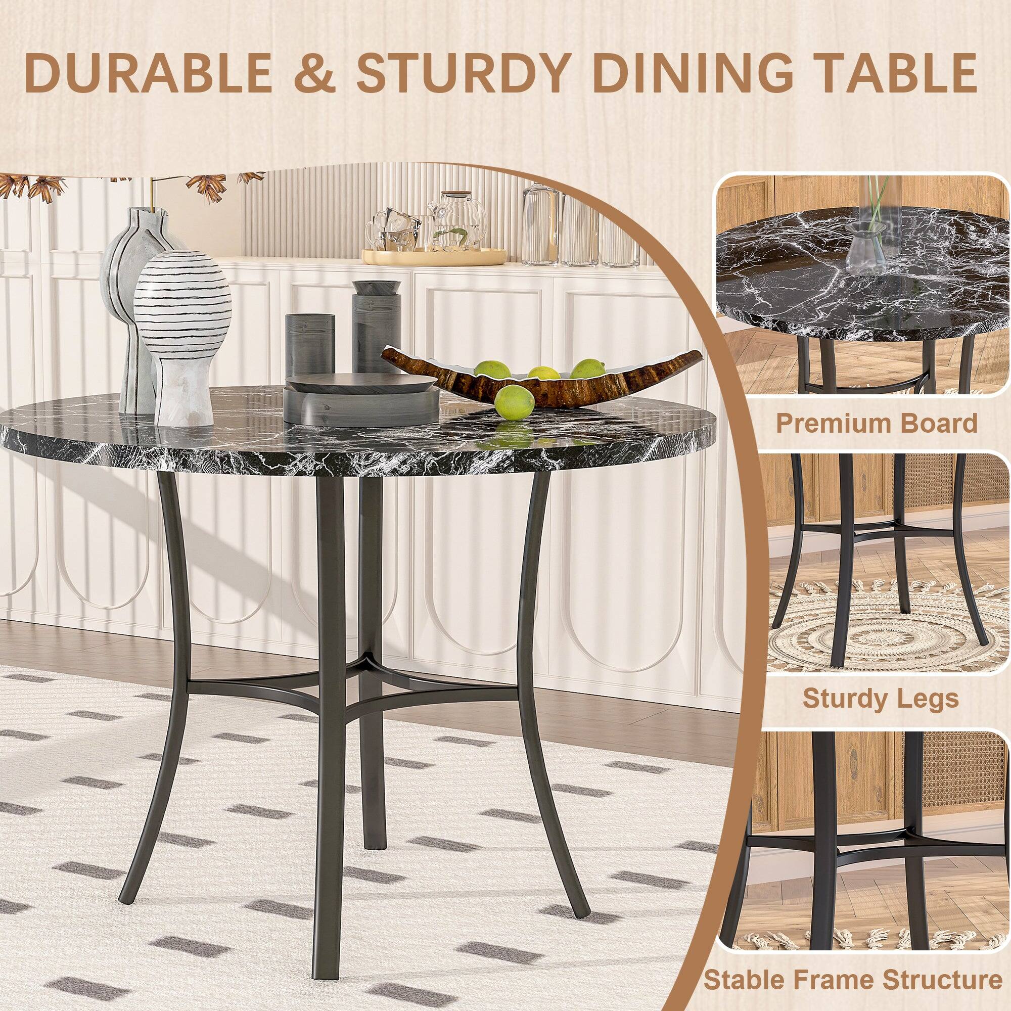 DURABLE & STURDY DINING TABLE

- Premium Board
- Sturdy Legs
- Stable Frame Structure