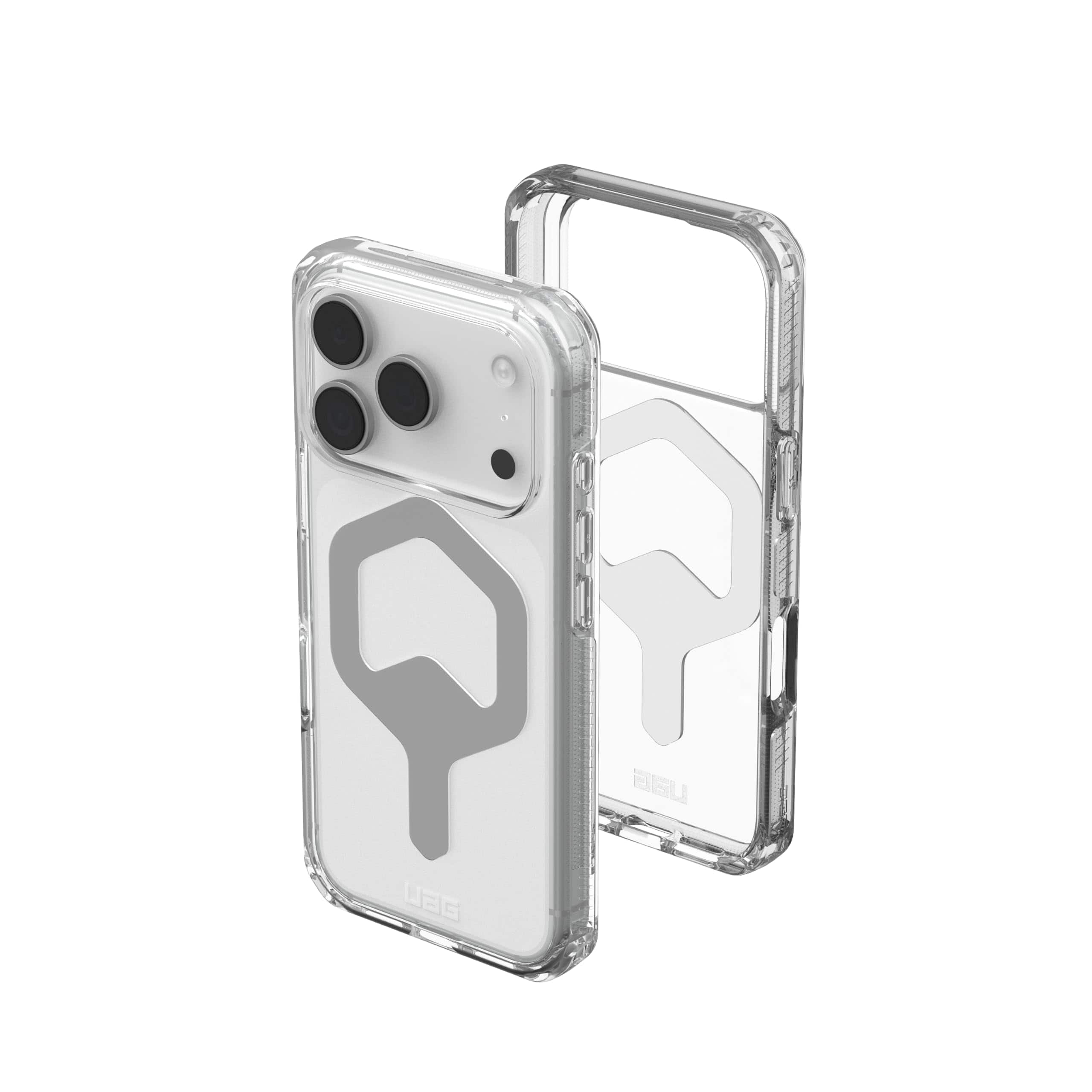 UAG - iPhone 17 Pro Case with MagSafe, Anti-Yellowing, Air-Soft Corners, Clean Design Protective Cover, Plyo - Ice/Silver price history on PriceWatchPro