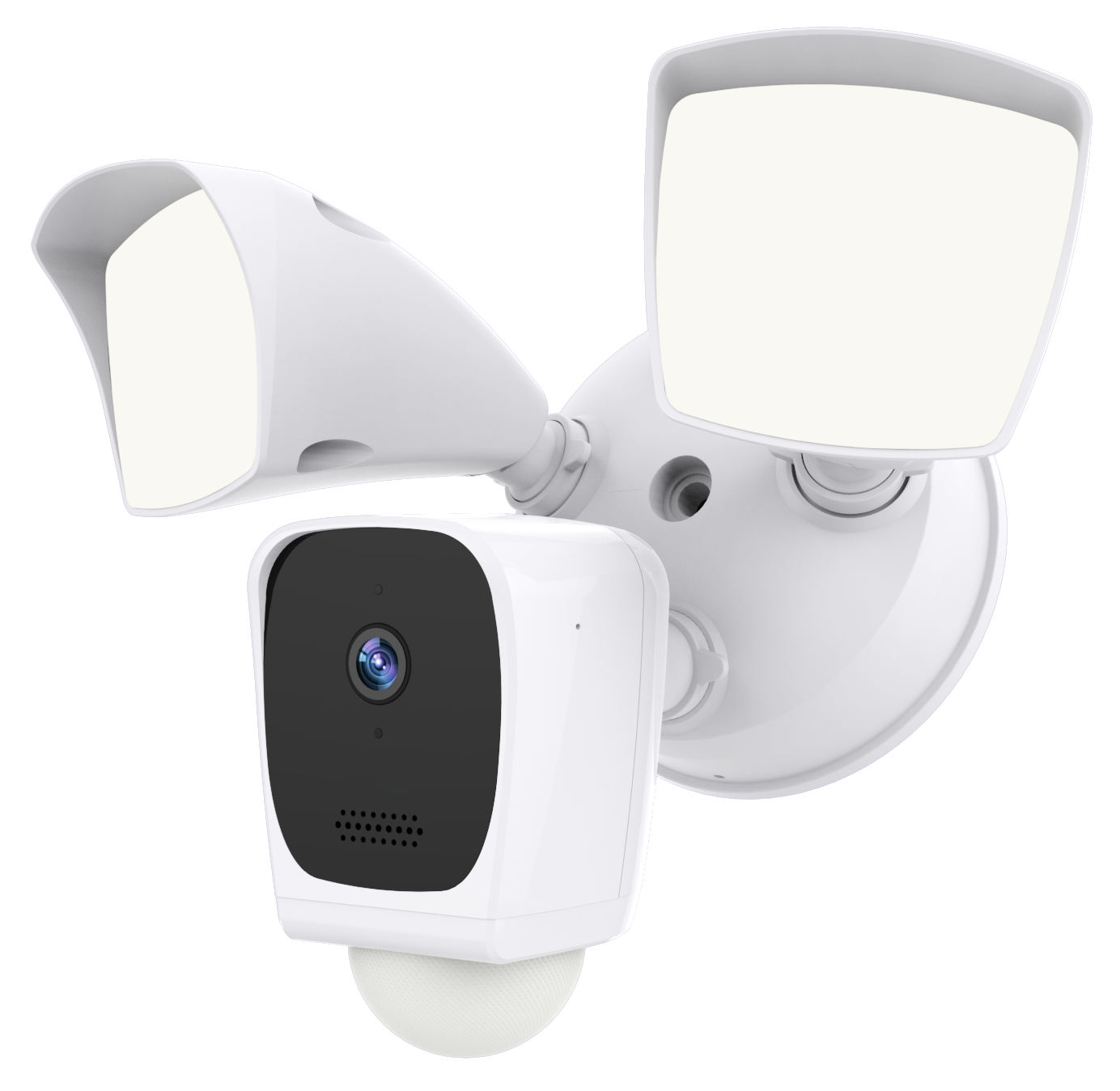 eco4life - 2K HD WiFi Surveillance Floodlight Camera - White
