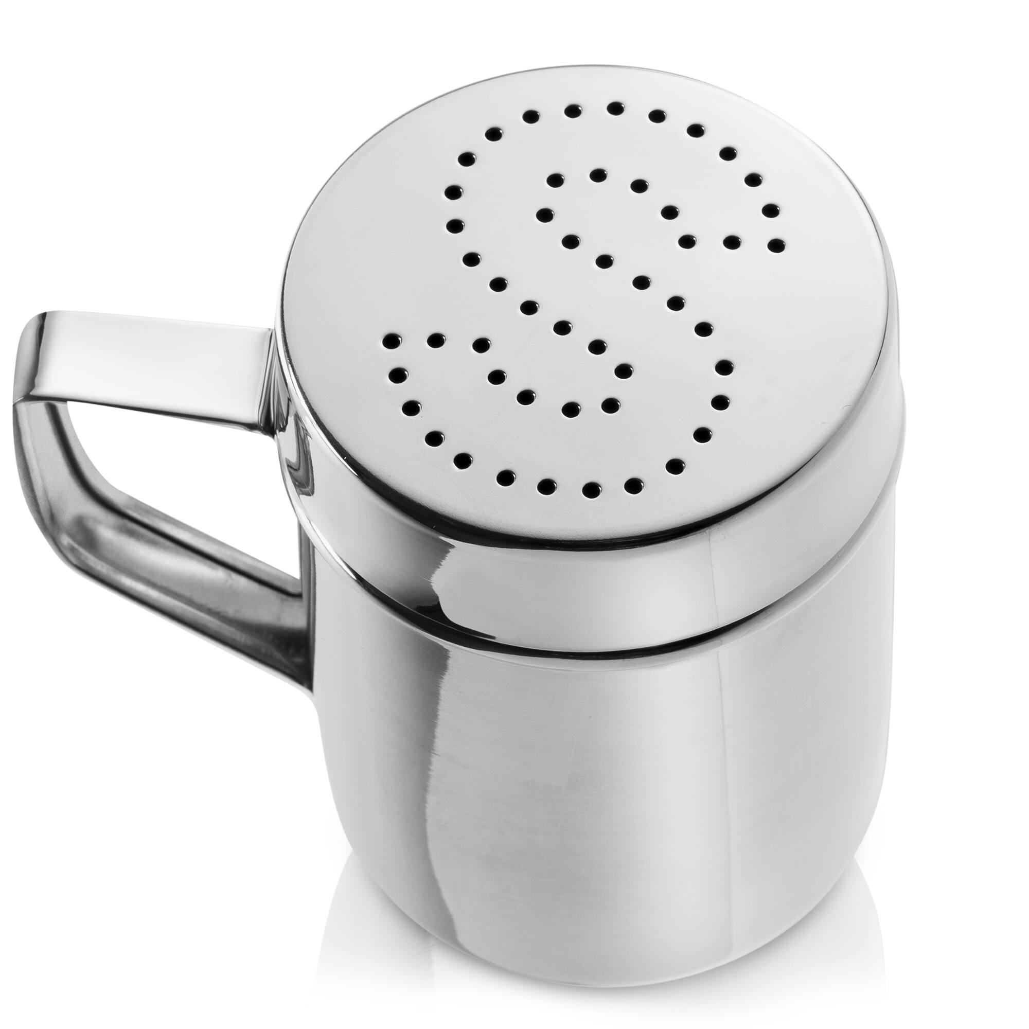 Alt View 1. Olde Midway - 4pc Stainless Steel Popcorn Machine Set w Salt Shaker - Scoop - Spoons - Silver.