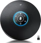 Front. EMEET - Bluetooth Speakerphone - eMeet M2 Max Professional Conference Speaker and 4 Directional Mics for up to 15 People Busines - Black.