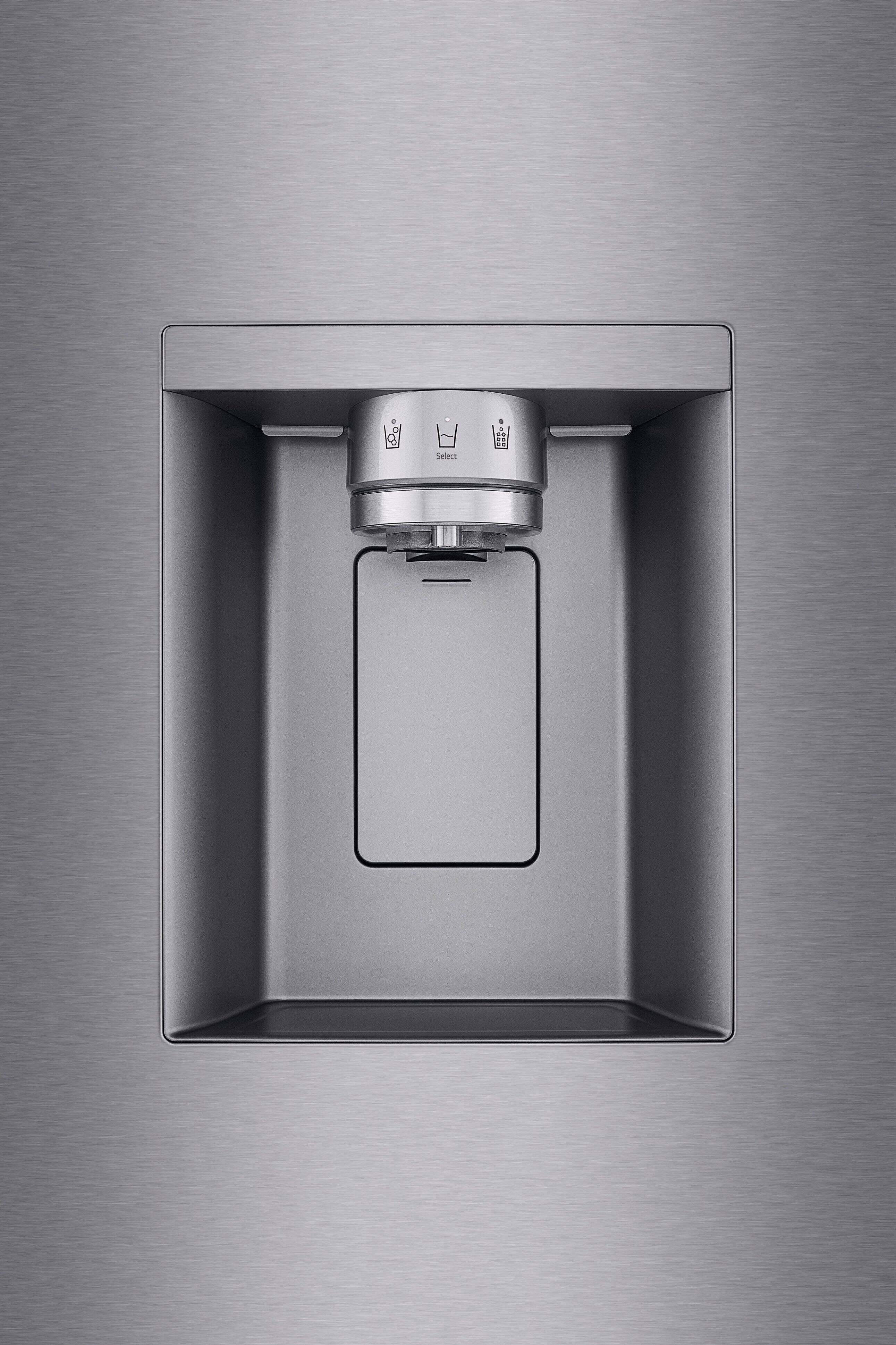 Alt View 12. LG - Counter-Depth MAX 23.7 Cu. Ft. 3-Door Smart French Door Refrigerator with Zero Clearance Hinge System - PrintProof Stainless Steel Look.