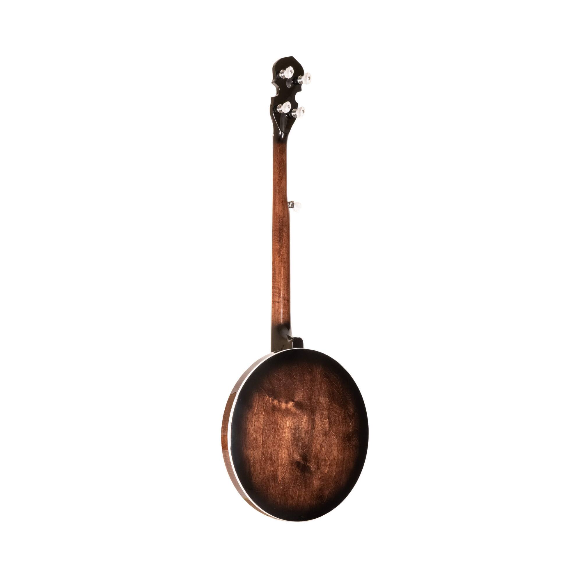 Back. Gold Tone - Gold Tone BG-150F: Bluegrass Banjo with Flange and Bag (Vintage Brown).