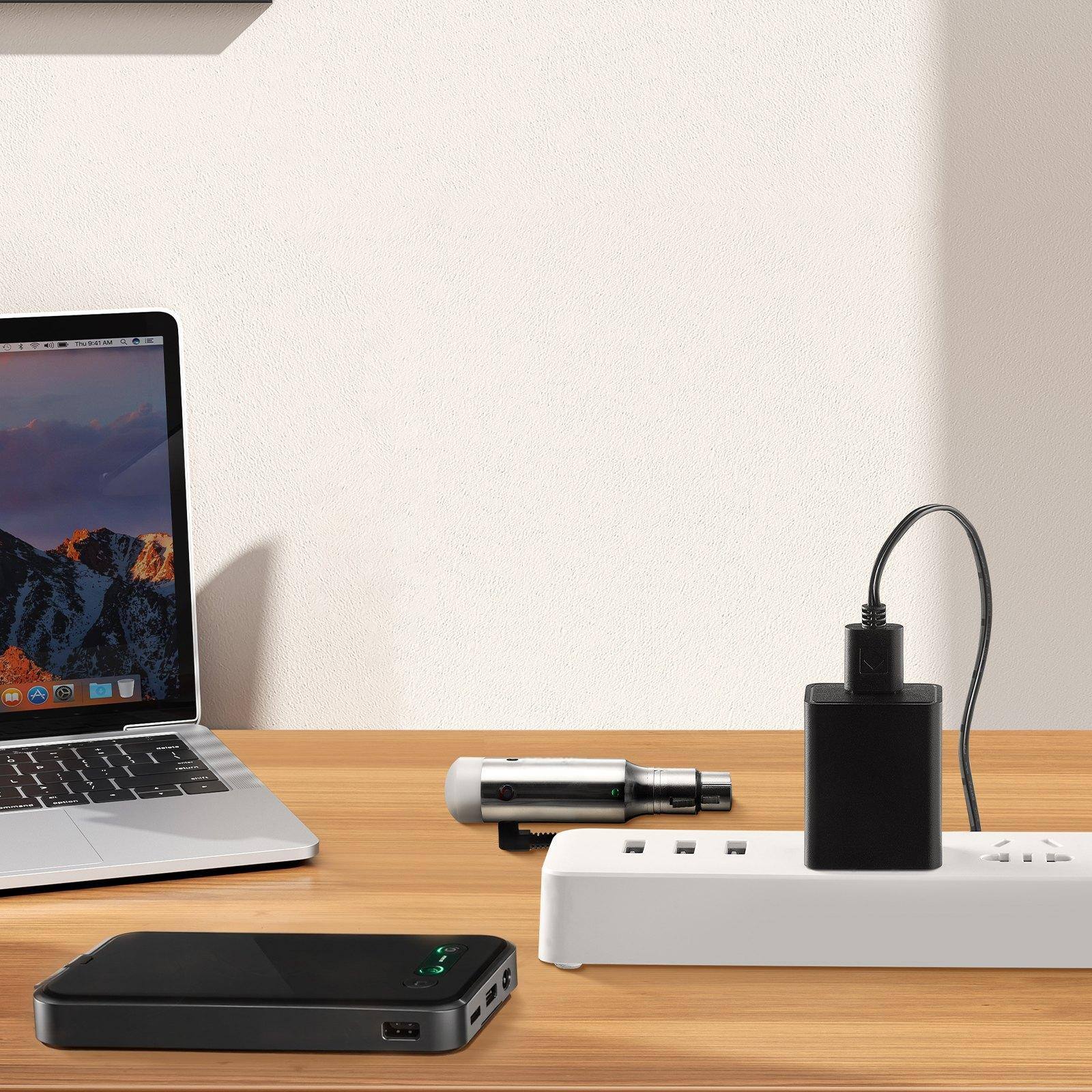 Alt View 1. Glintex - DMX Wireless Receiver 7 Receivers 1 Transmitter 2.4G ISM Band 656ft Range Rechargeable Wireless Lighting for Stage Party.