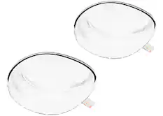 Front. MobileSentrix - Fresnel Lens Replacement Compatible For Oculus Quest 3S (2 Piece Set) - Clear/Transparent.