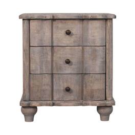 Artisan Furniture - Solid Wood Beaumont Curved Nightstand - Gray