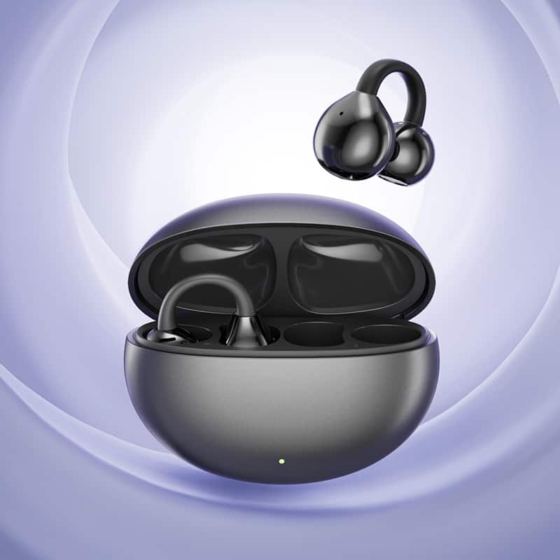 Cluzine - Open-Ear Wireless Headphones, Premium Sound, Compatible with iOS & Android, 8 Hours Long Battery Life - Rust
