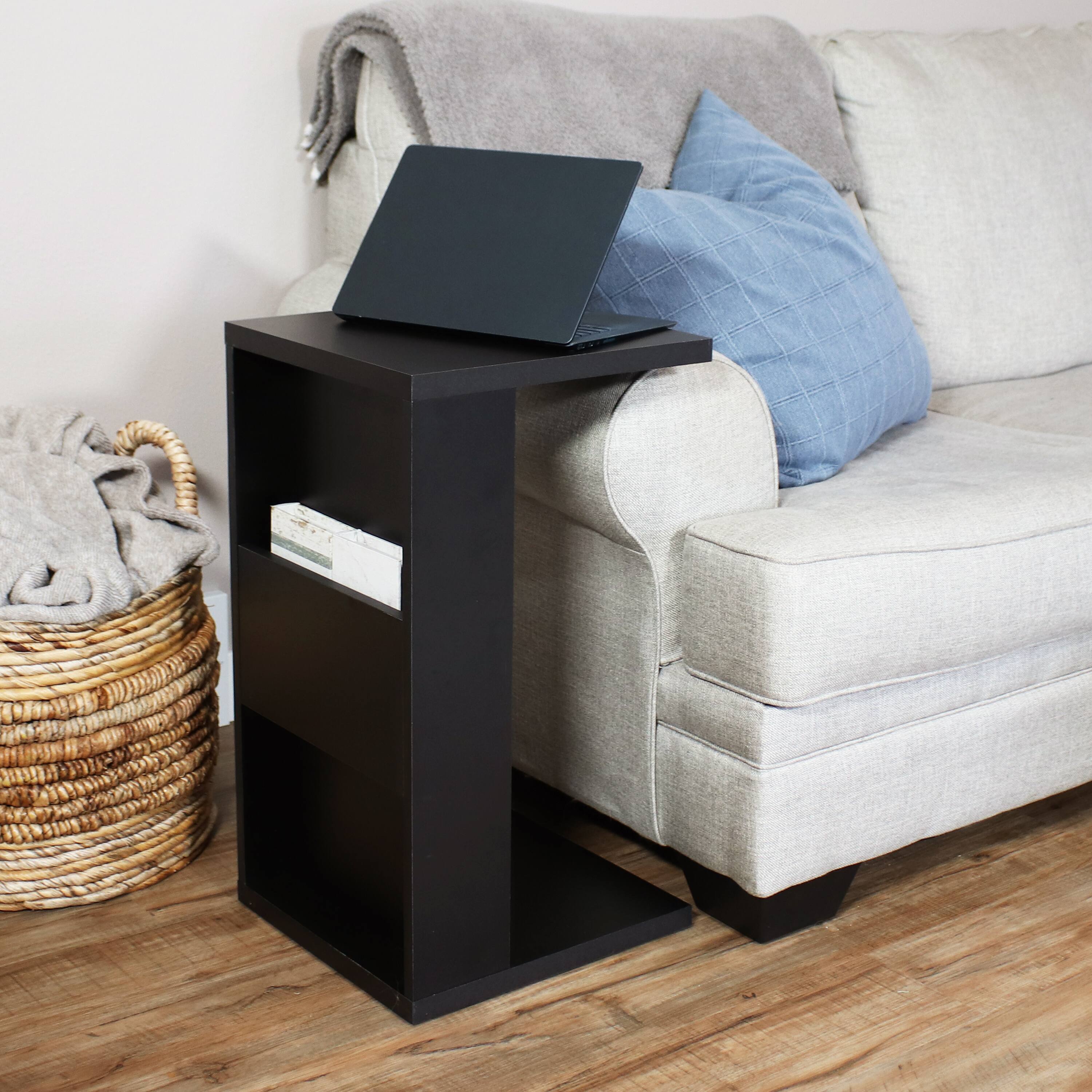 Alt View 3. Sunnydaze - 2-in-1 Multi-Use Accent Side Table - Black.