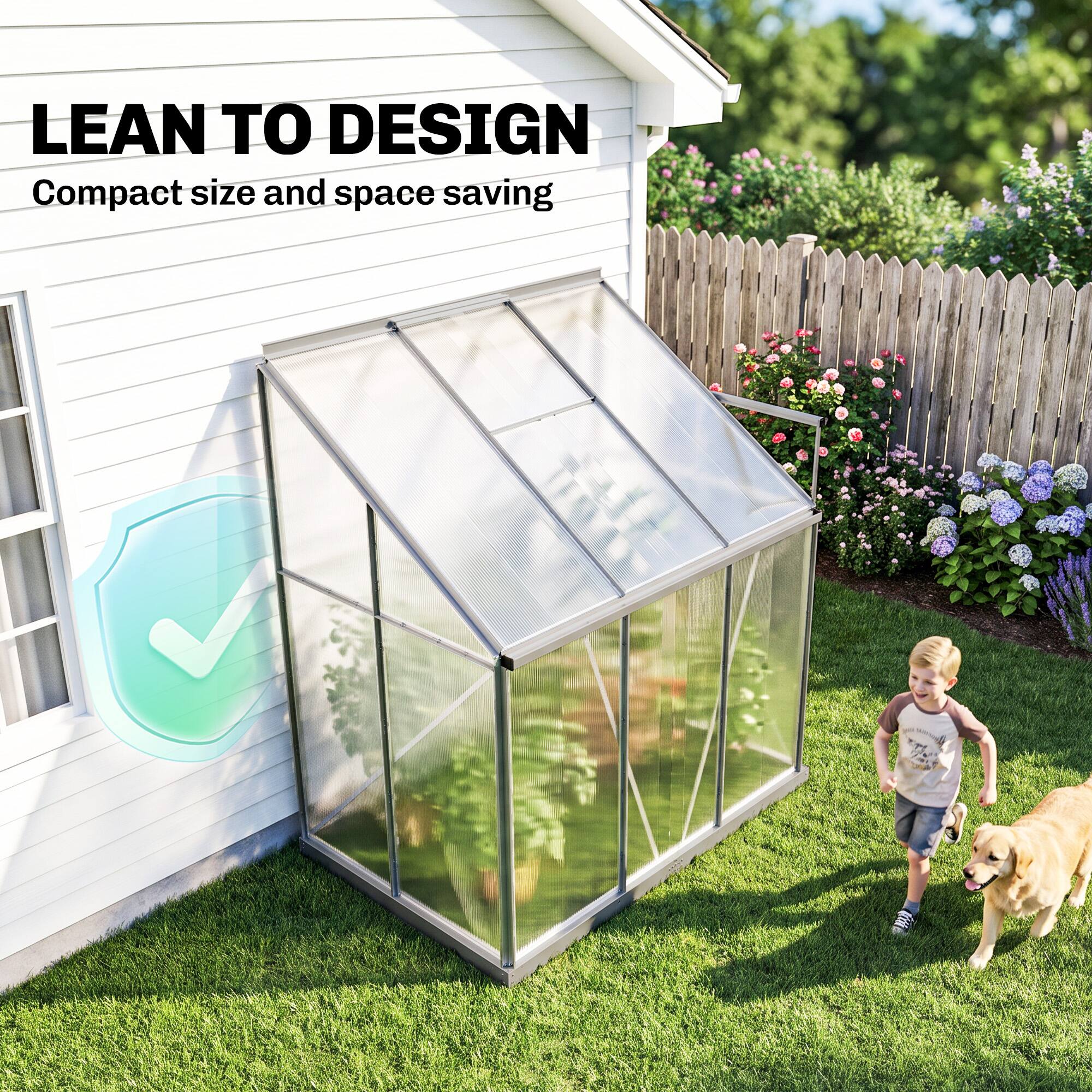 LEAN TO DESIGN  
Compact size and space saving