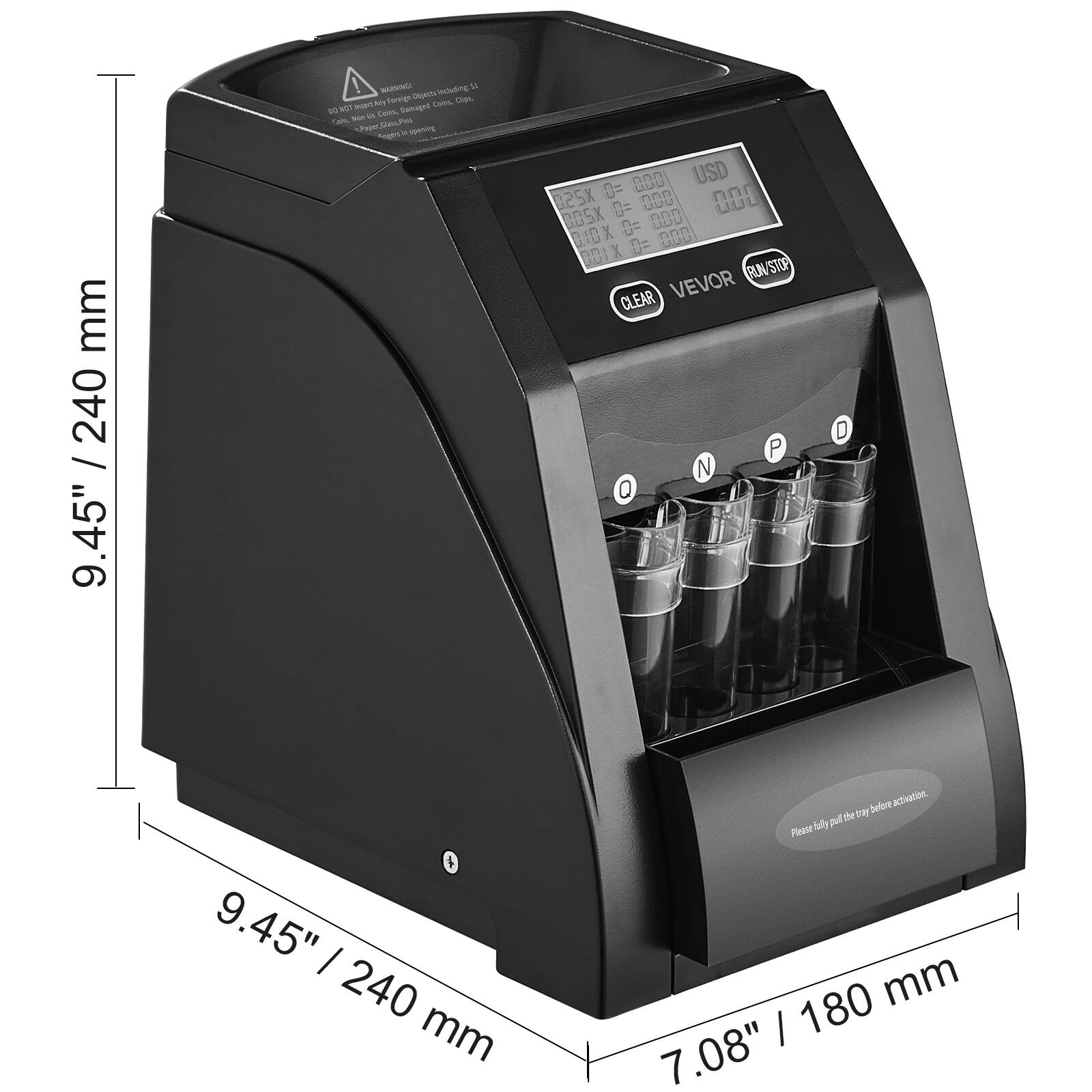 - mm 240 / 9.45"
- ANDboec 1 tn - LOTL Des 10/807 Tas Damaged - Cams - Slen P Tape
- USD = 900
- 900 X += 000 CO1X X 1 RUNSIOP CLEAR VEVOR P N O D
- 9.45" / 240 mm
- Please fully pull tray before activation.
- 7.08" / 180 mm