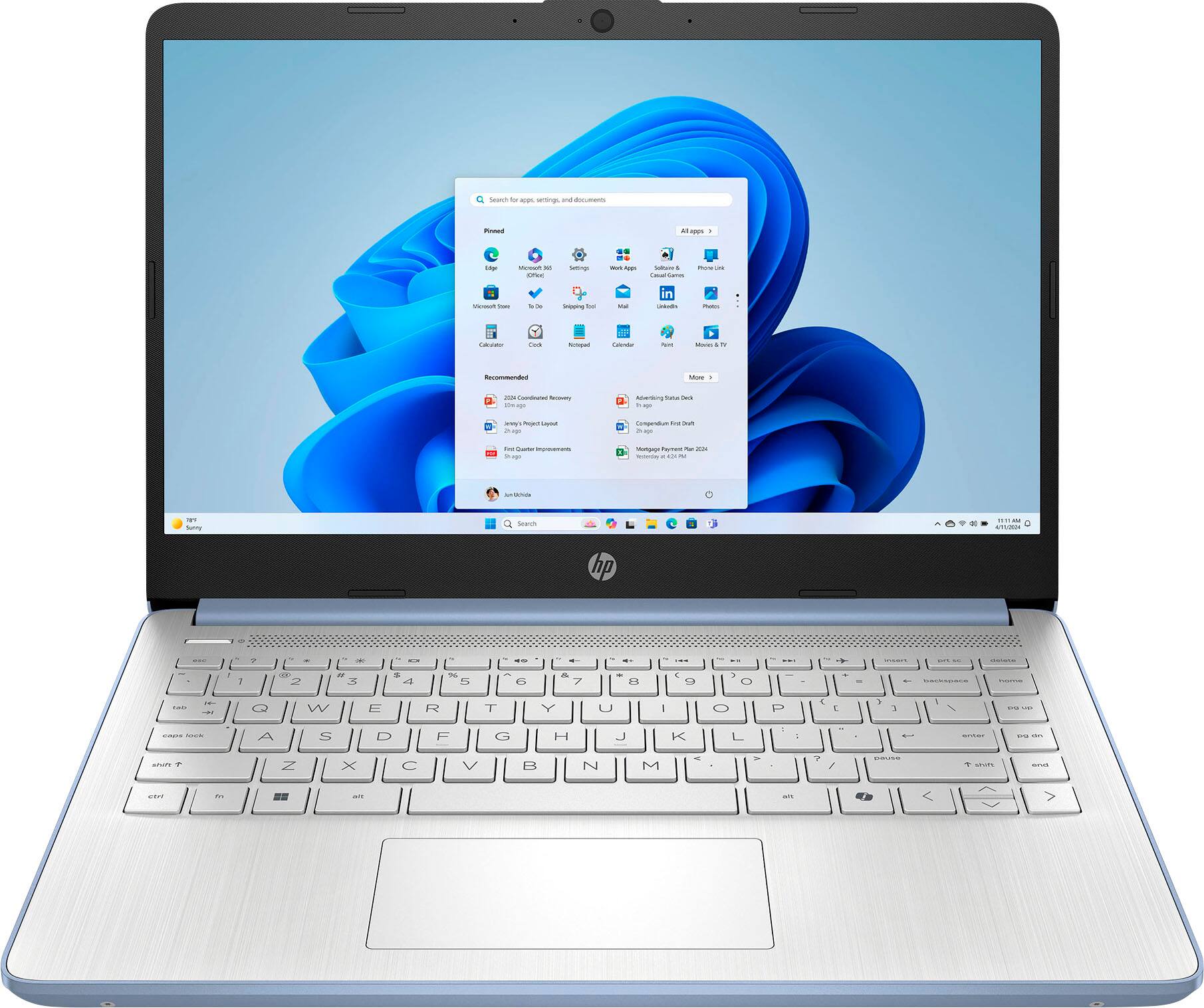 14.1in Laptop 6GB RAM 512G SSD 2K Screen Portable Laptop For