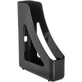 Deflecto - AntiMicrobial Magazine File Polystyrene - Black