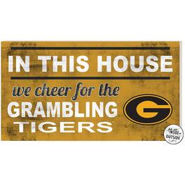 Jardine - Grambling Tigers 11'' x 20'' Indoor/Outdoor In This House Sign - Black