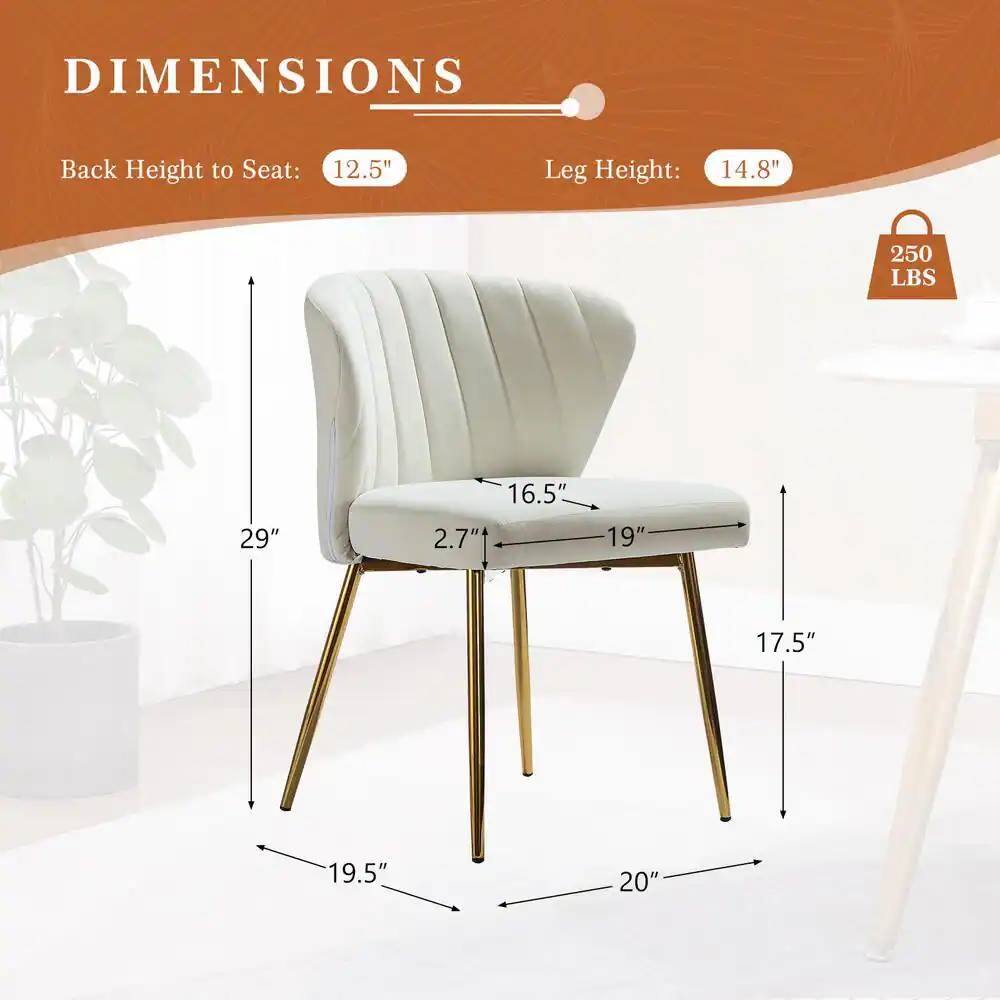 DIMENSIONS  
Back Height to Seat: 12.5"  
Leg Height: 14.8"  
250 LBS  

- 29"  
- 16.5"  
- 2.7"  
- 19"  
- 19.5"  
- 17.5"  
- 20"