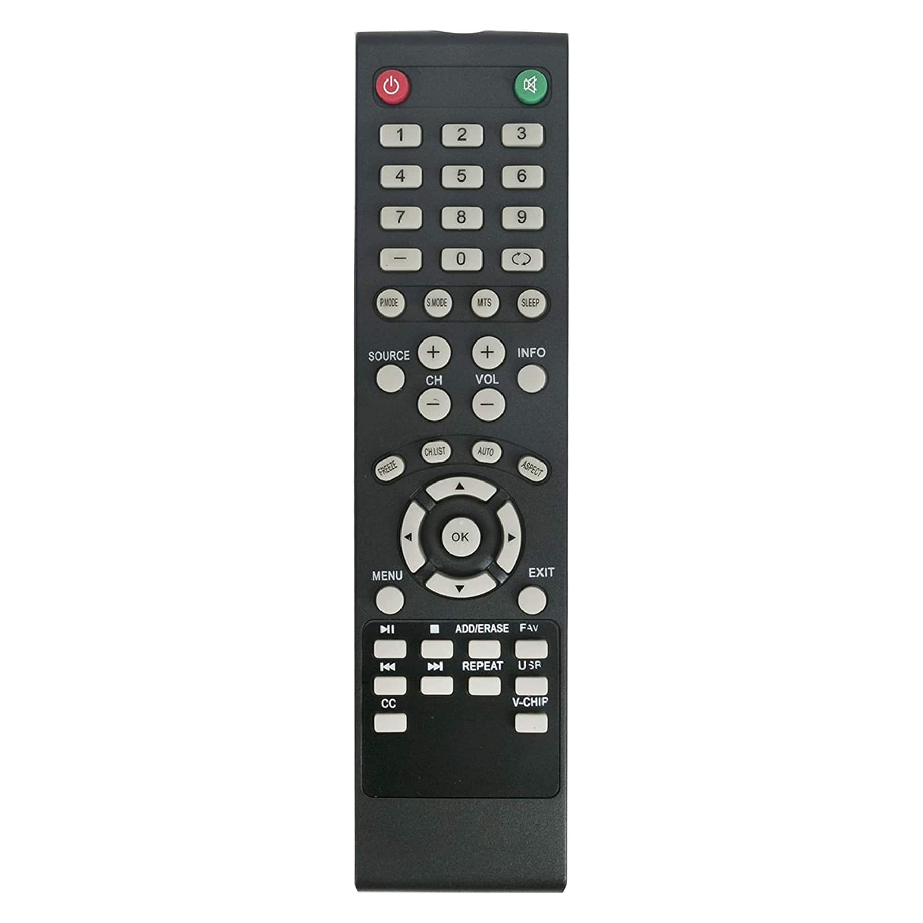 ALLIMITY - Universal Replacement Remote, Fit for Element LCD TV ELEFW504A ELEFW193 ELEFT195 ELEFW195 ELDFW322 ELCFW326 ELDFW374 - Black