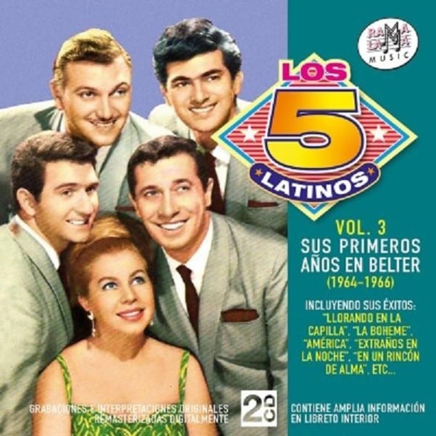 Los 5 Latinos - Su8 Primeros Anos En Belter Vol 3   - COMPACT DISCS [CD]