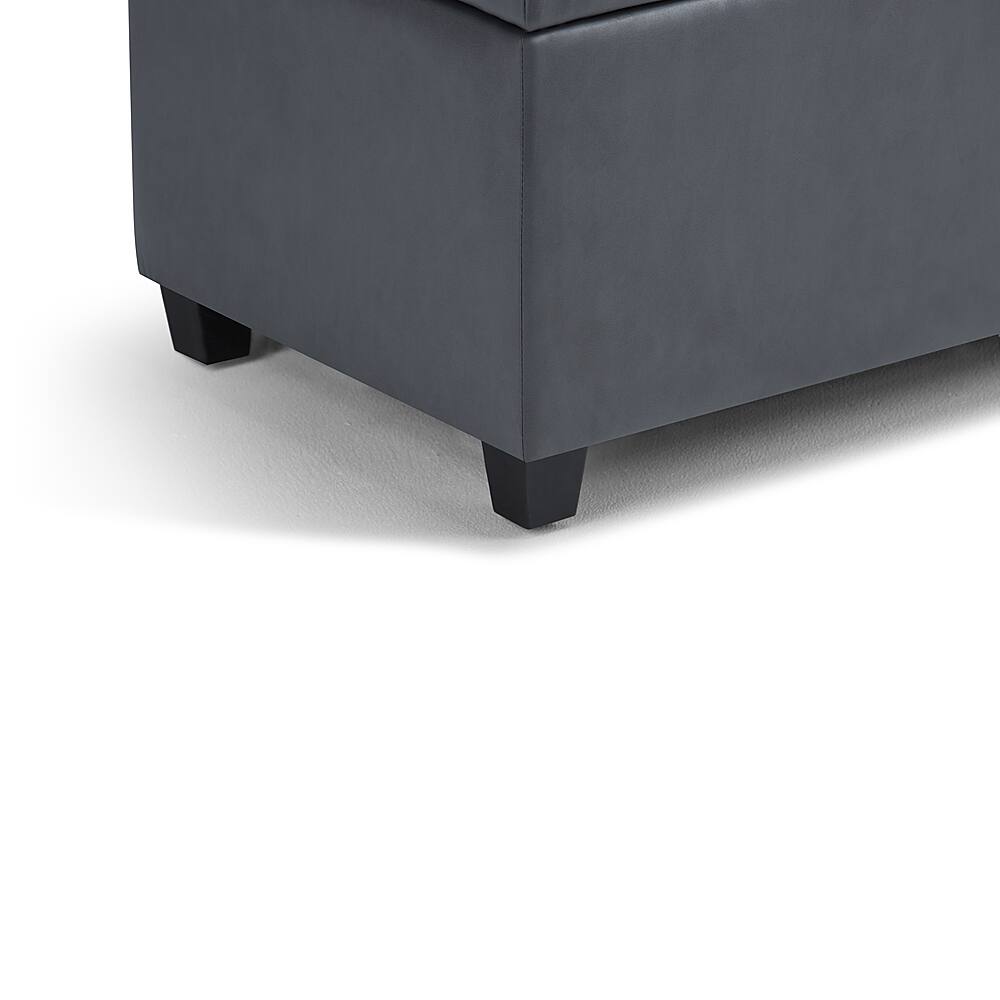 Alt View 16. Simpli Home - Sienna Storage Ottoman Bench - Stone Gray.